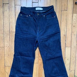 Zimmermann crop flare denim